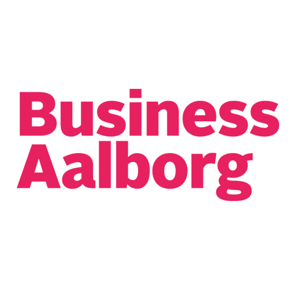 Business Aalborgs logo i pink