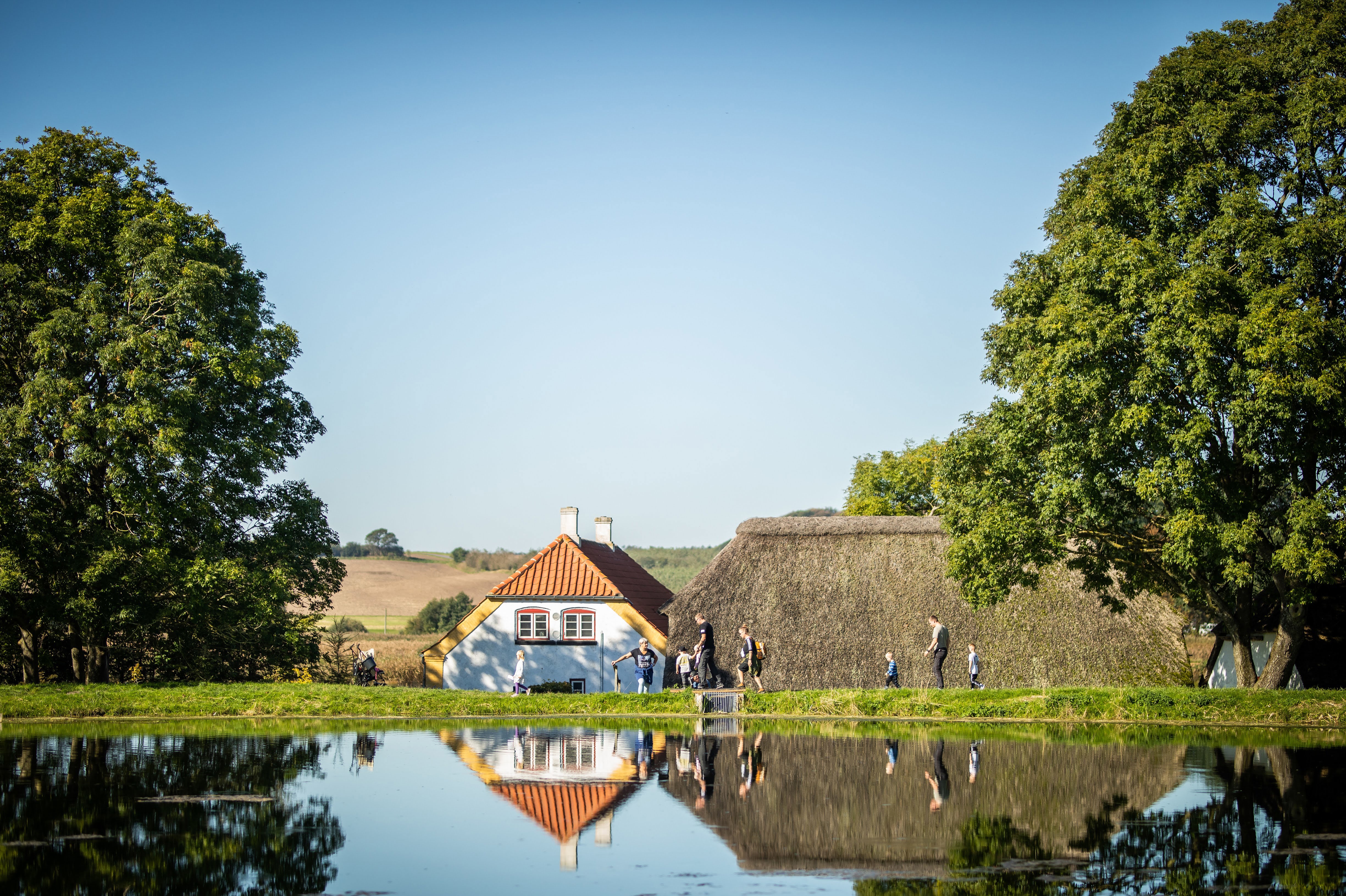 Mennesker ved Halkær Mølle
