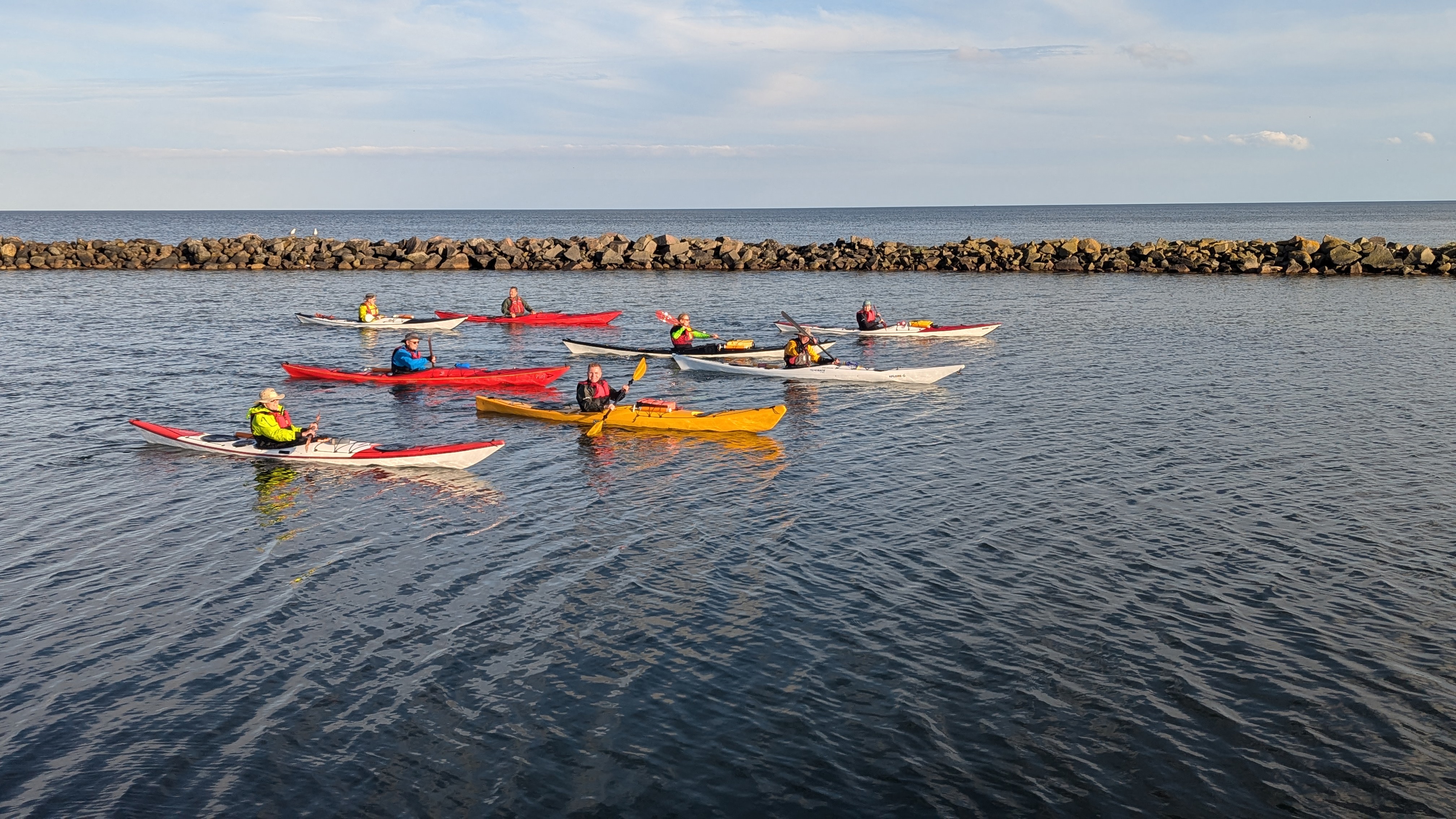 Kajakker på fjorden