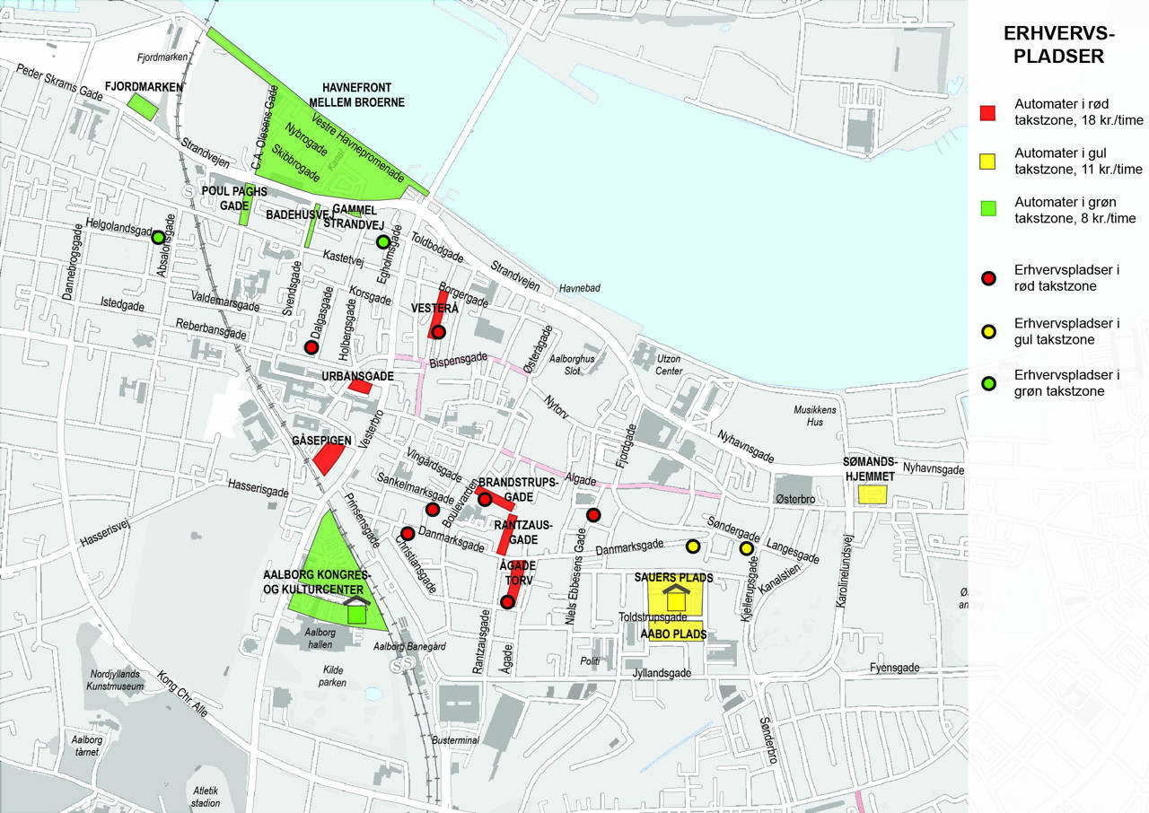 Kort over erhvervspladser