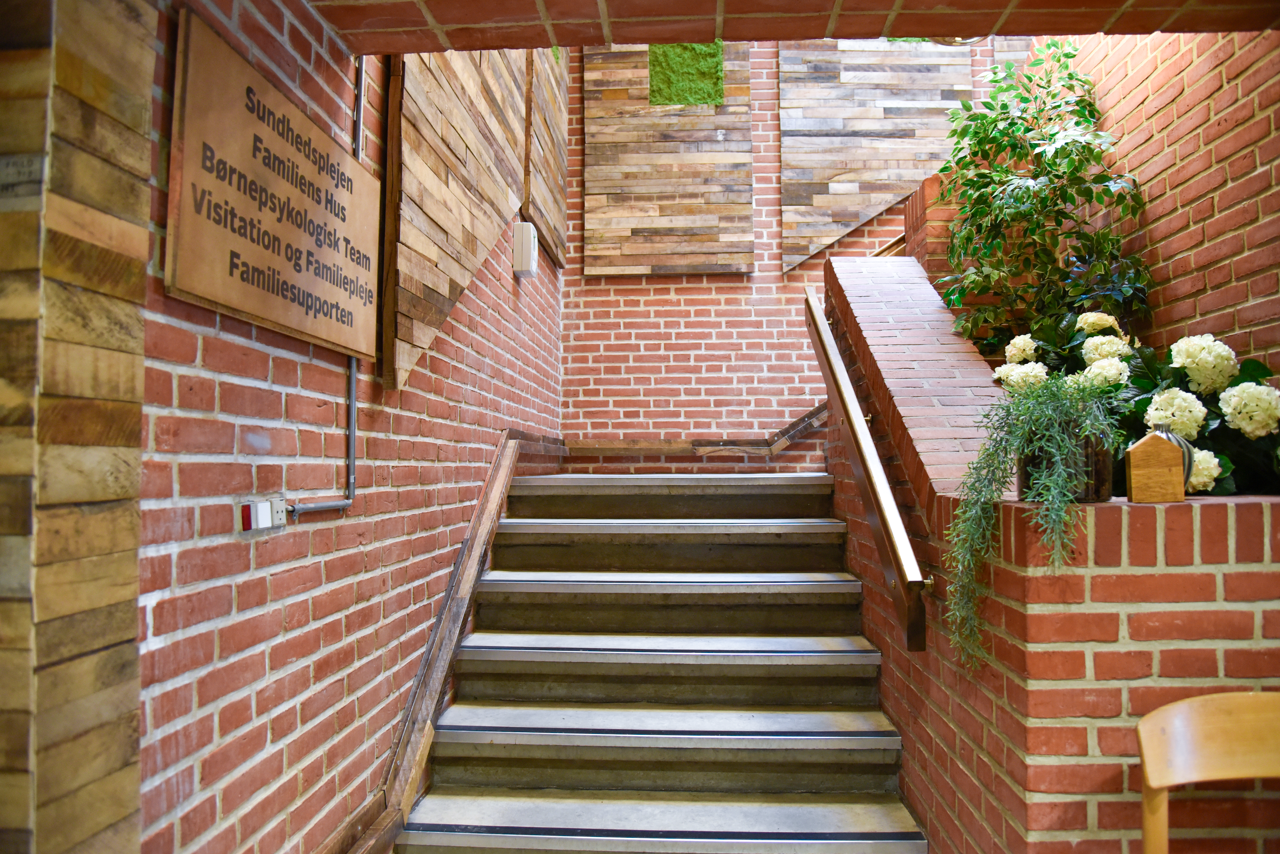Trappe med indgang til familiens hus