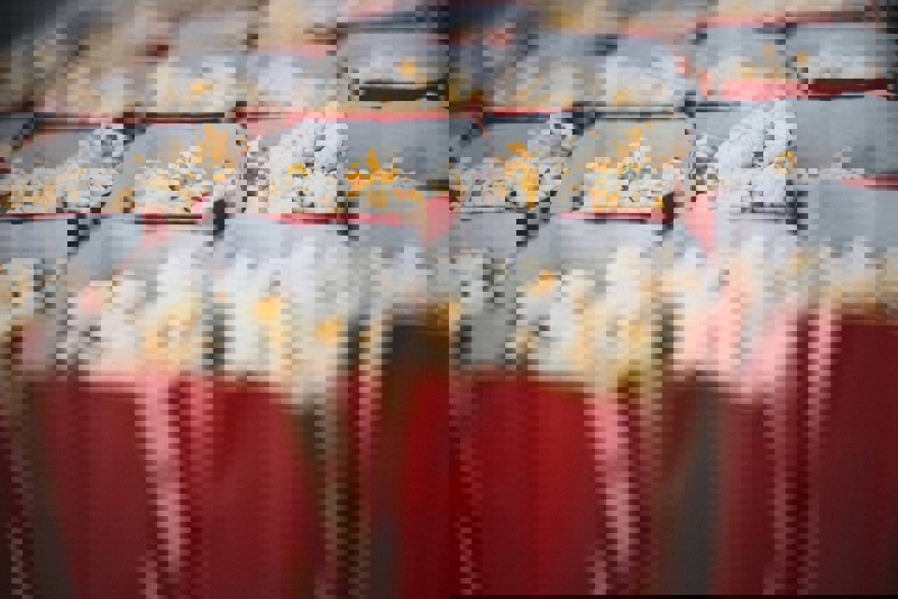 Popcorn i bæger