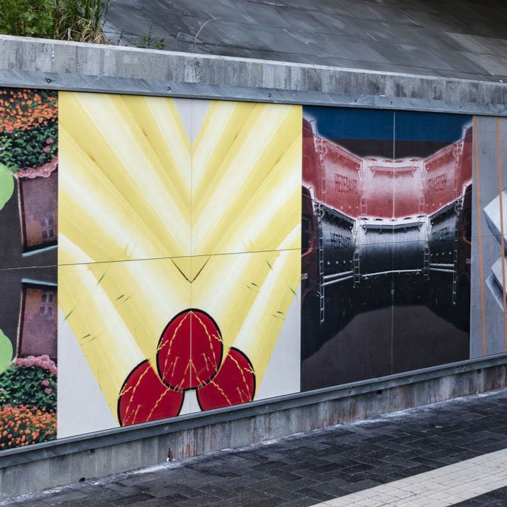 Værket 'City Quilt' ved Vestbyens Station