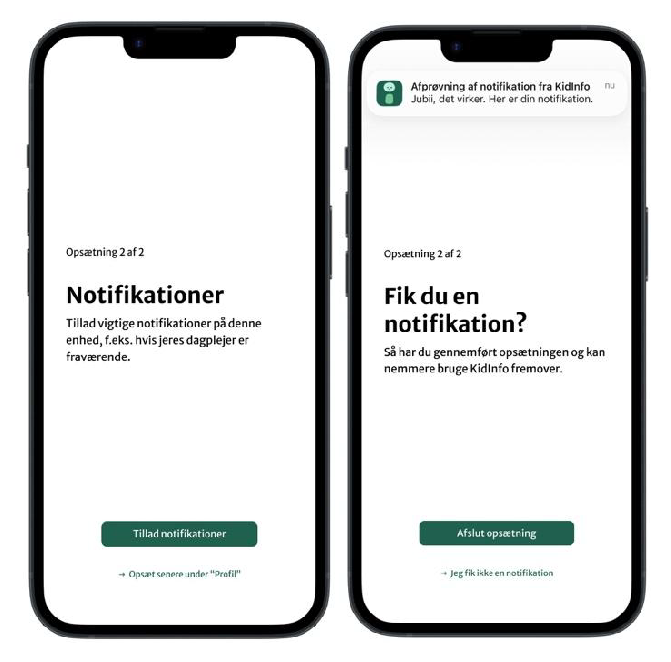 Notifikationer