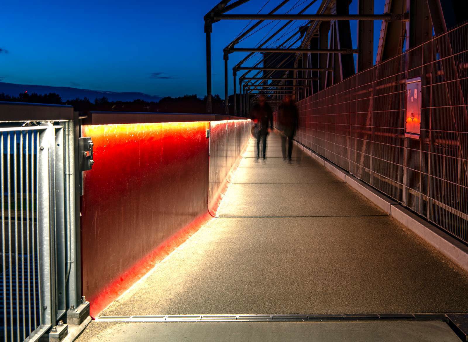 Kulturbroen i Aalborg ved nattetid