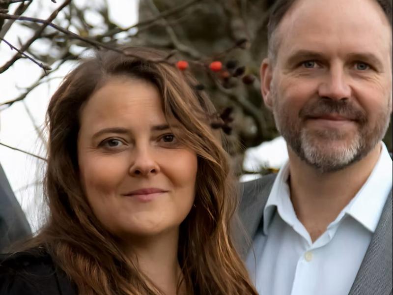 Krimiforfatterne Kenneth Degnbol og Dagmar Winther