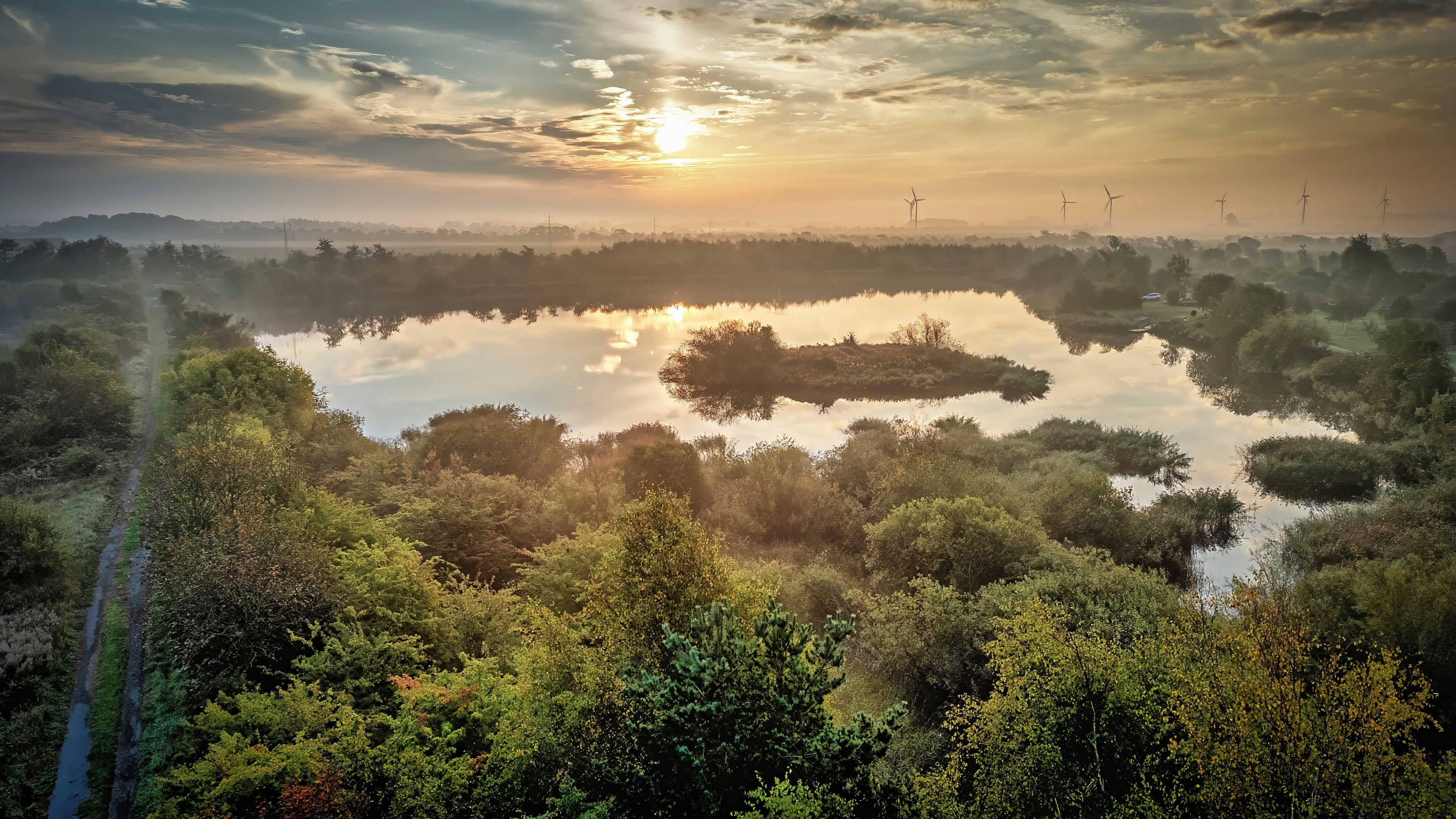 Morgensol ved Teglværkssøerne
