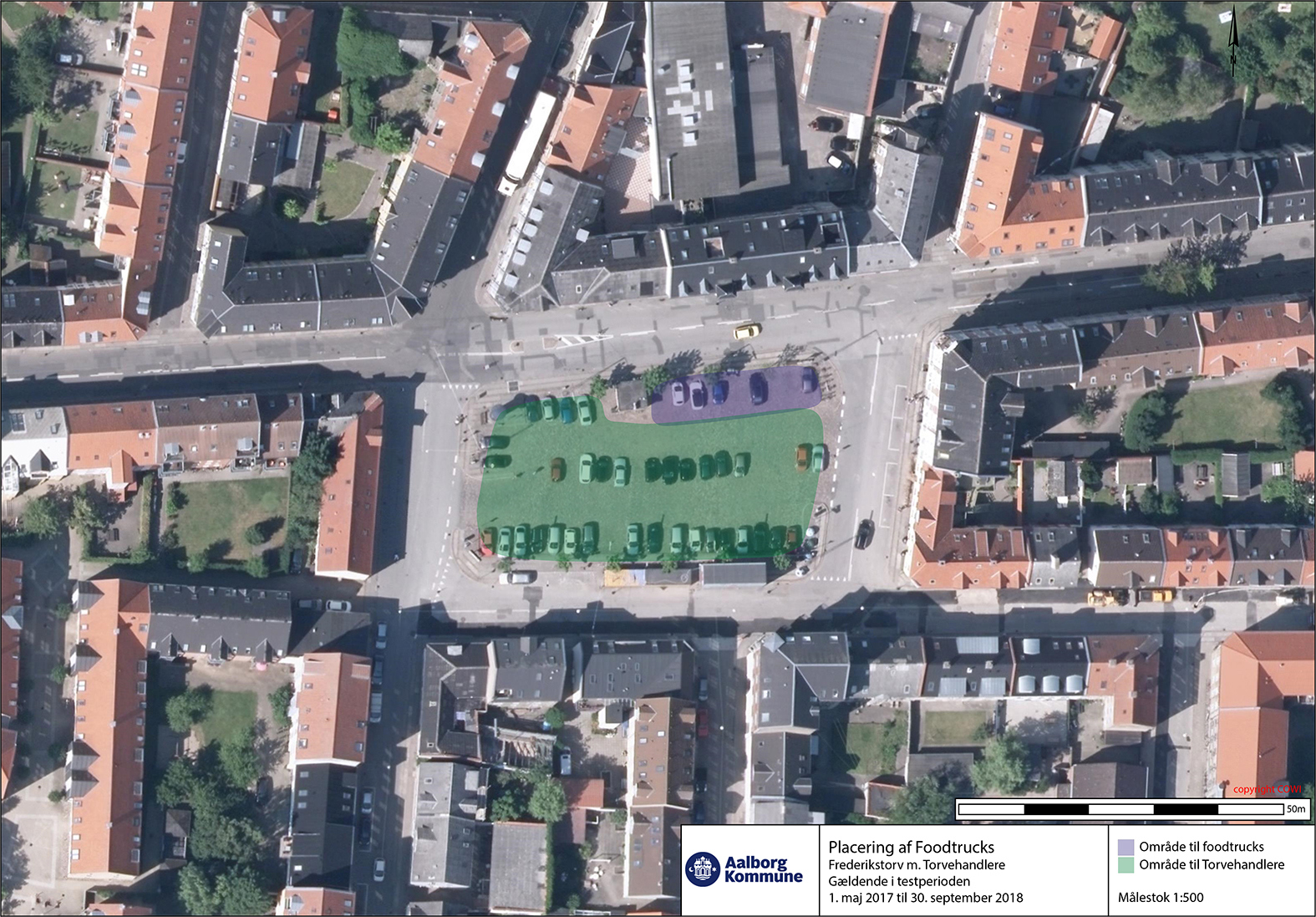 Frederikstorv på torvedag