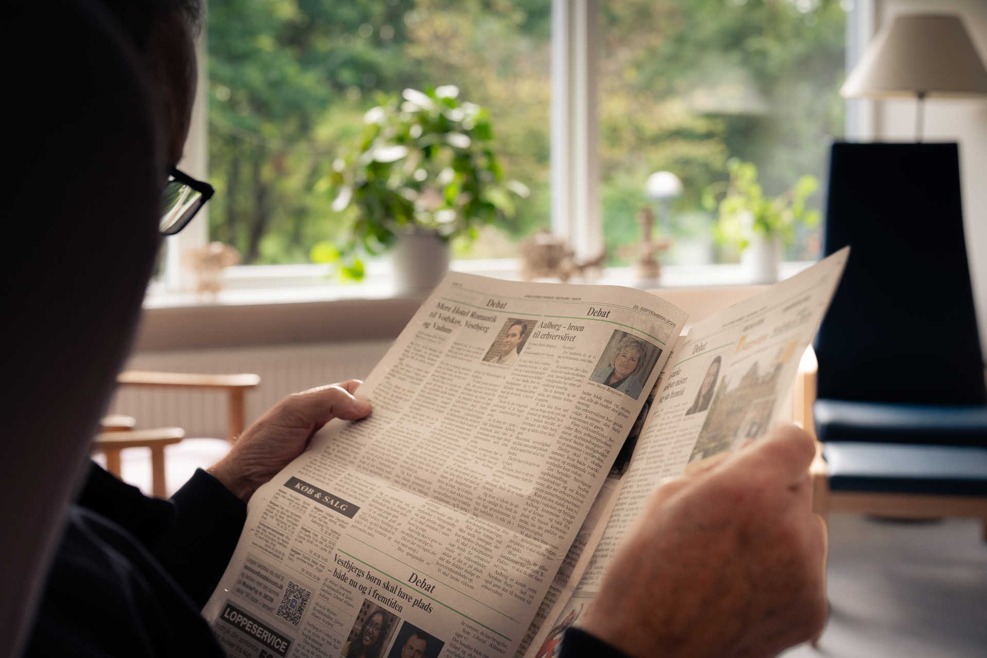 Avislæsning i Skelhuset