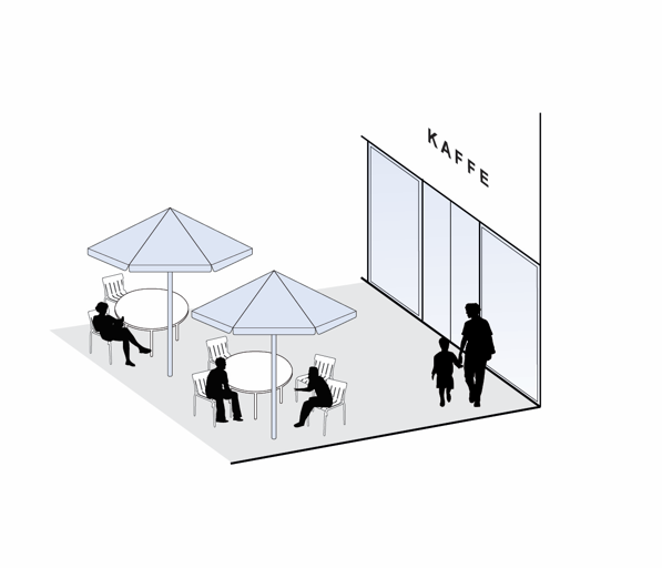 Stregtegning der bidrager til teksten