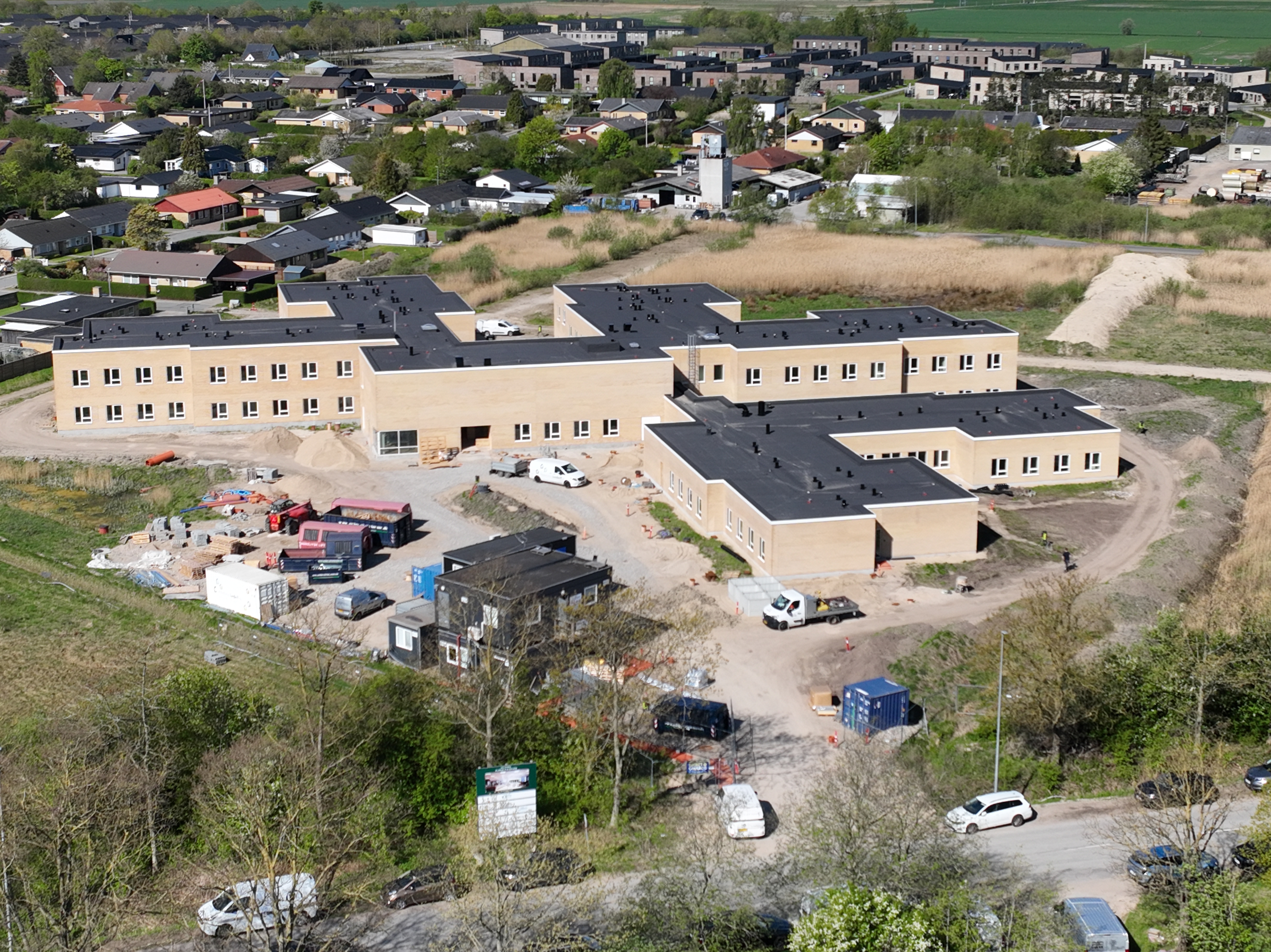Luftfoto 2 af Klarup Plejehjem