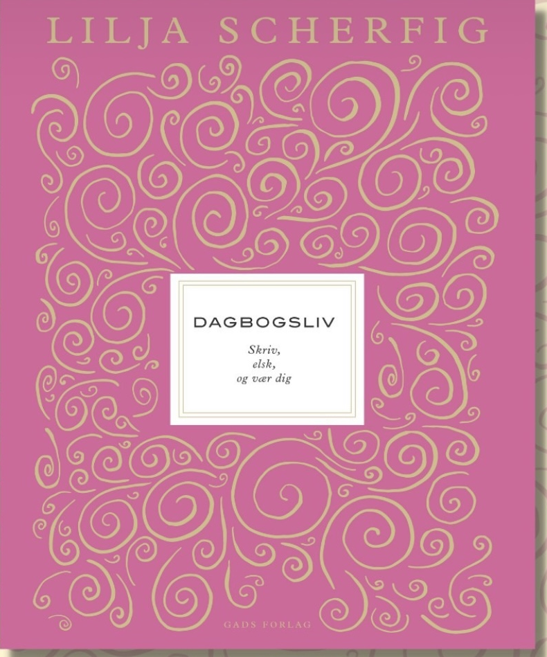Forside af en pink dagbog